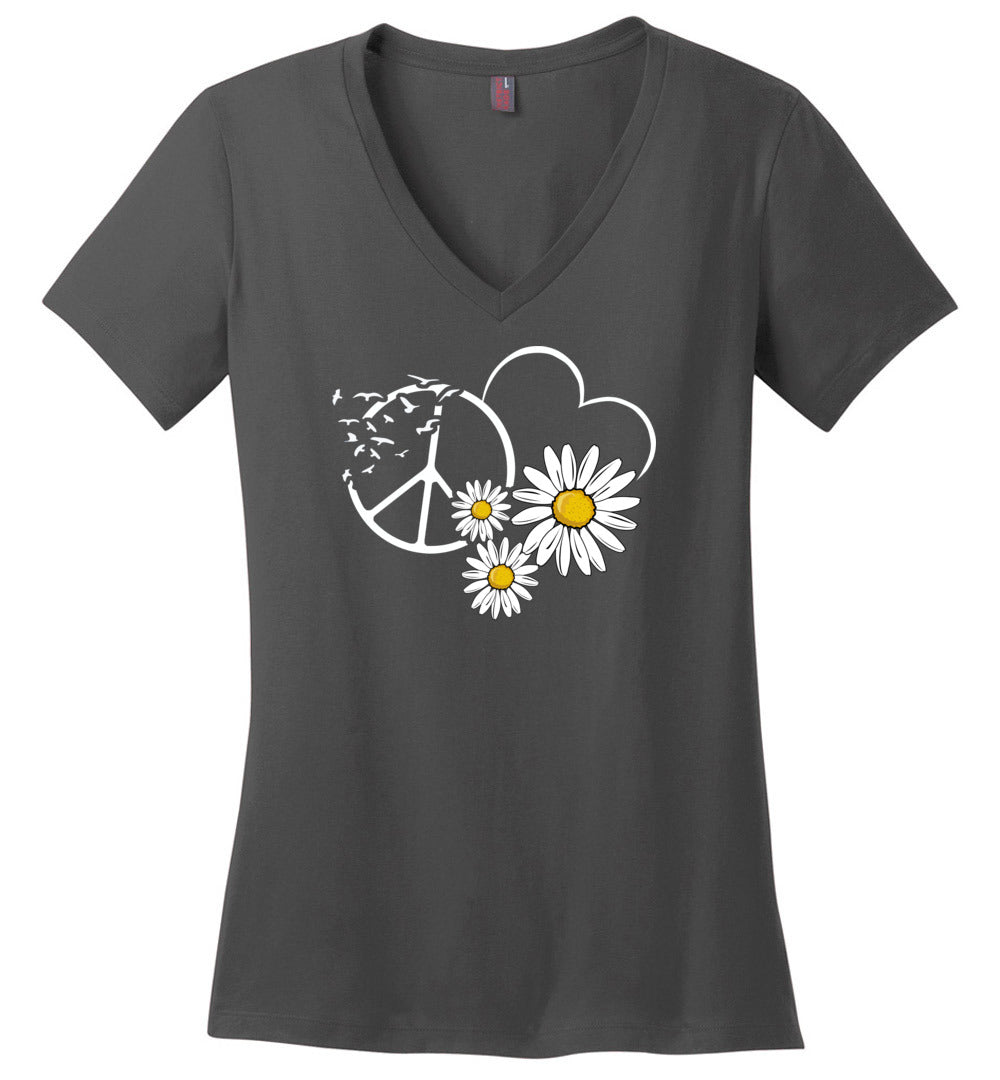 Peace Love Daisies V-necks