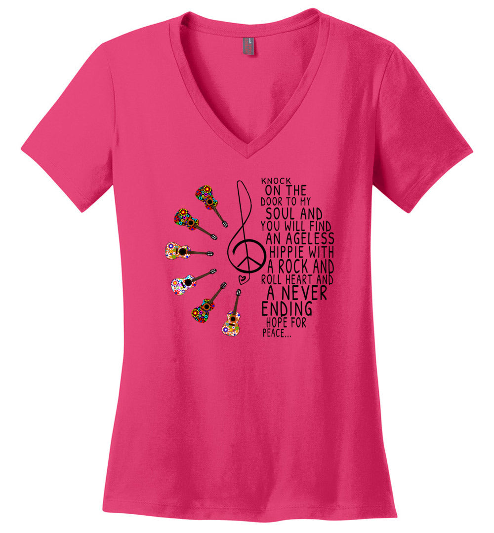 Hippie With A Rock n Roll Heart T-shirts