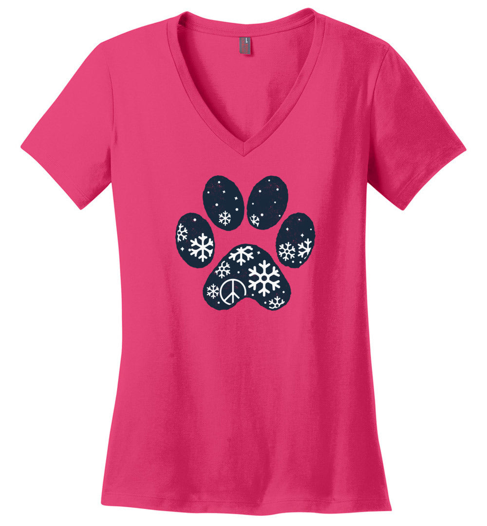 Winter Paw V-neck