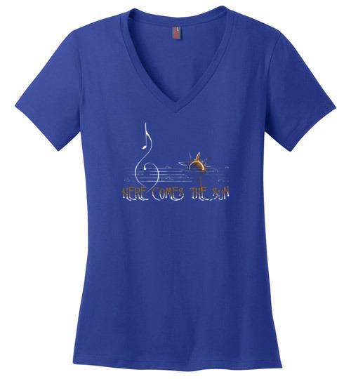Here Comes The Sun Vneck Tee Heyjude Shoppe Royal S