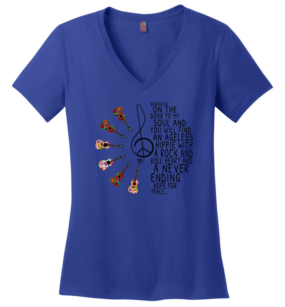 Hippie With A Rock n Roll Heart T-shirts