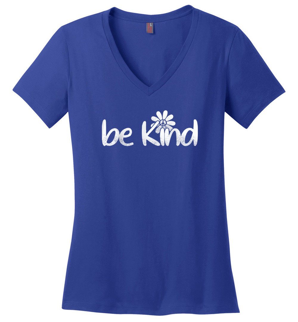 Be Kind - Daisy Vneck Heyjude Shoppe Deep Royal XS