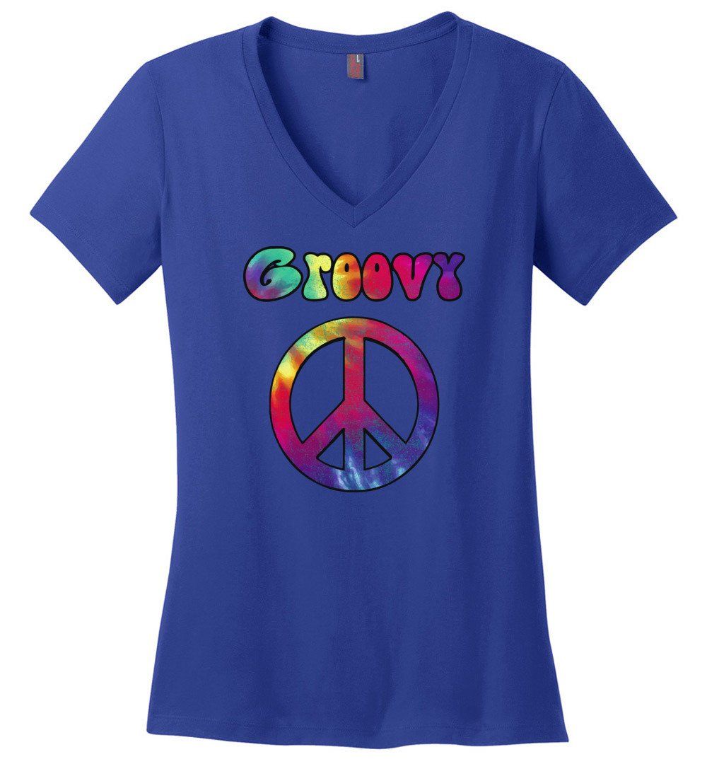 Groovy Vneck Heyjude Shoppe Deep Royal XS