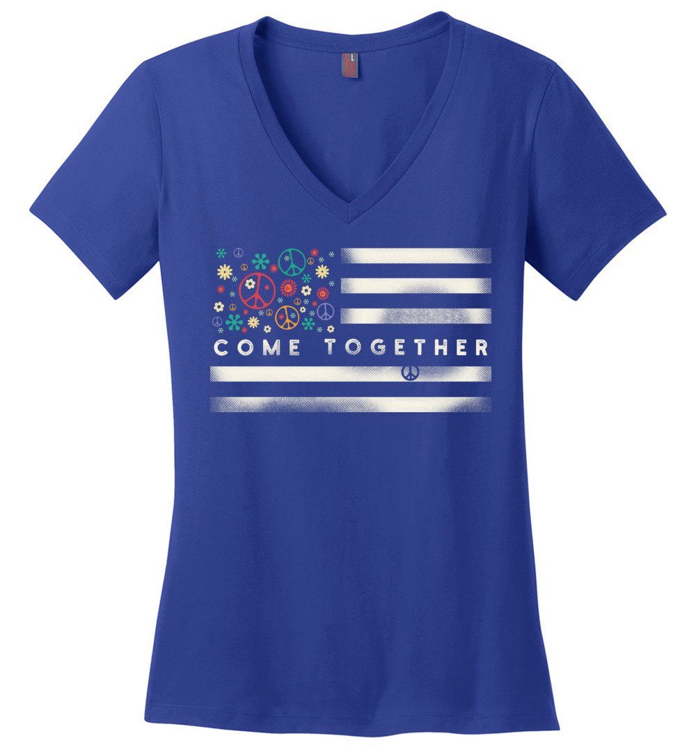 Come Together Holiday Vneck Heyjude Shoppe Deep Royal XS