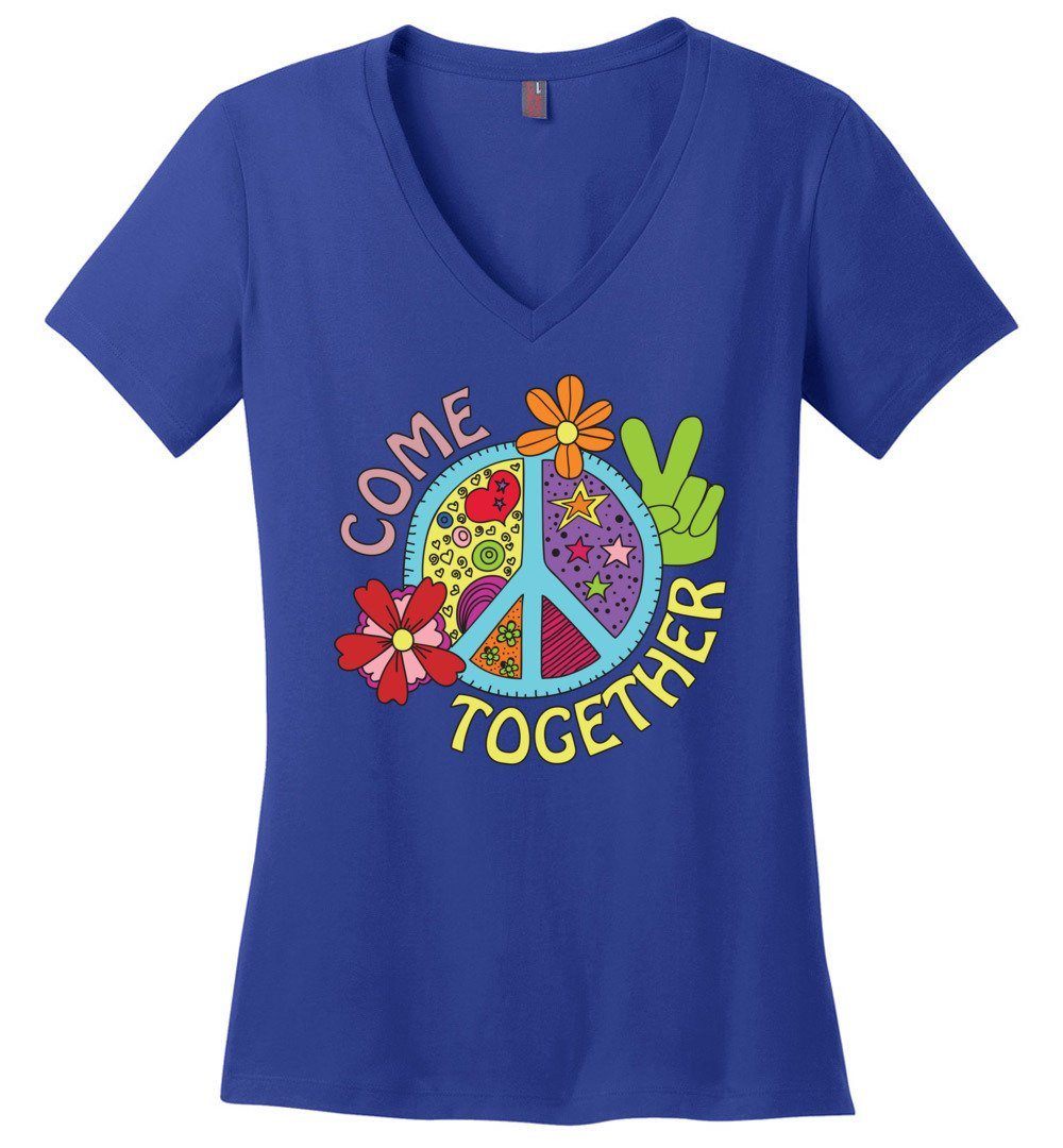 Come Together Vneck Tee Heyjude Shoppe Royal XS