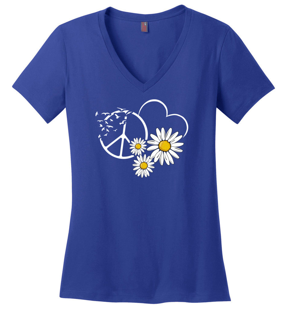 Peace Love Daisies V-necks