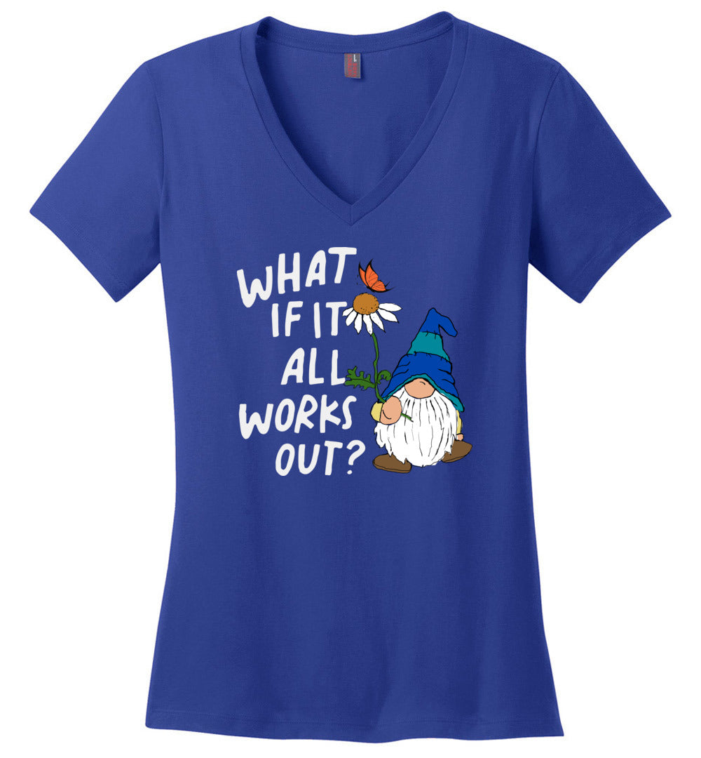 Spring Gnome - What If It All Works Out? V-necks