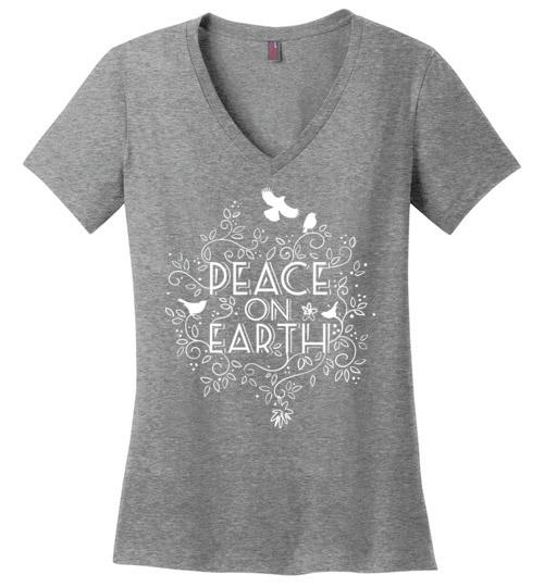 One Peace One Love One Earth Heyjude Shoppe Heathered Nickel S