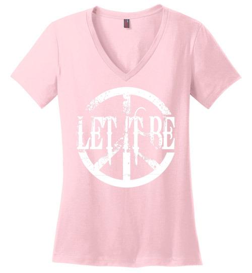 Let It Be with Peace Heyjude Shoppe Light Pink S