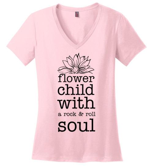 Flower Child With A Rock And Roll Soul Heyjude Shoppe Light Pink S