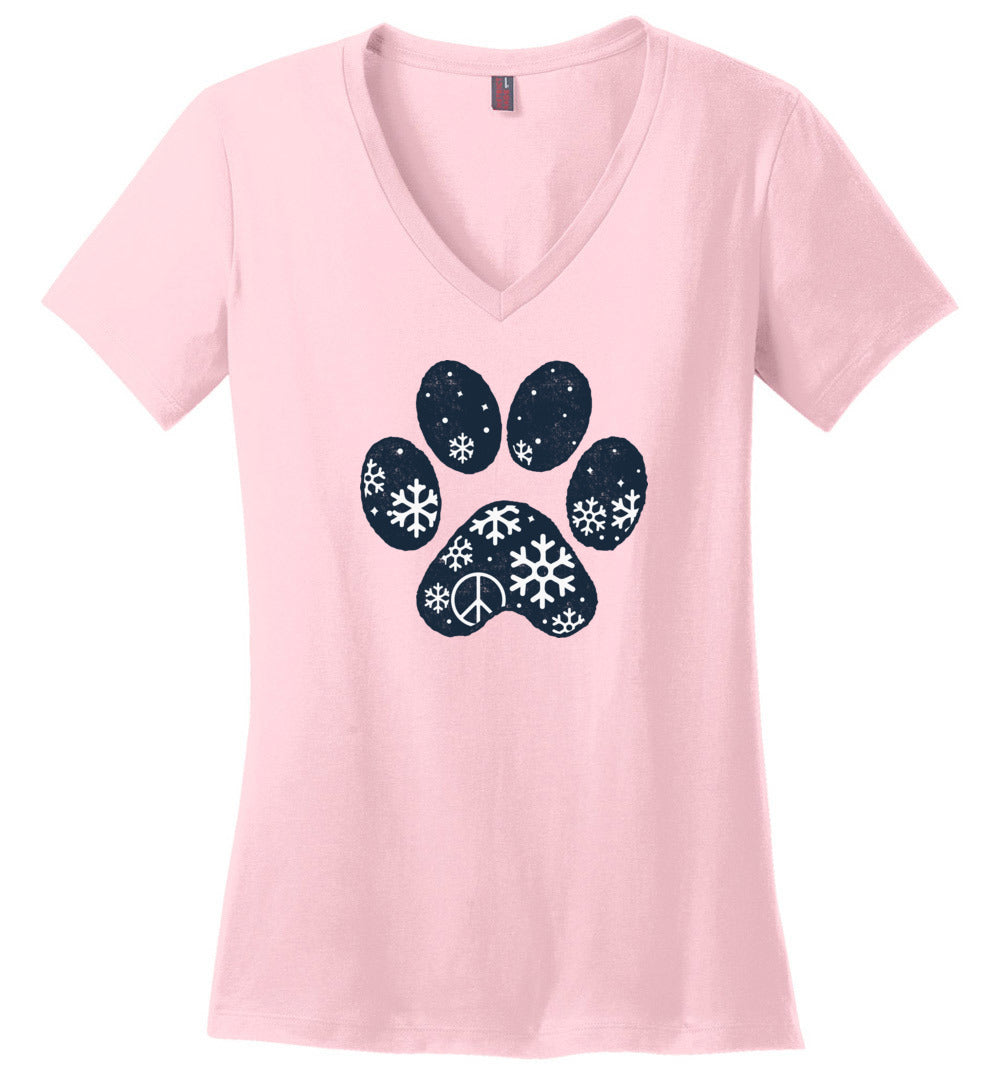 Winter Paw V-neck