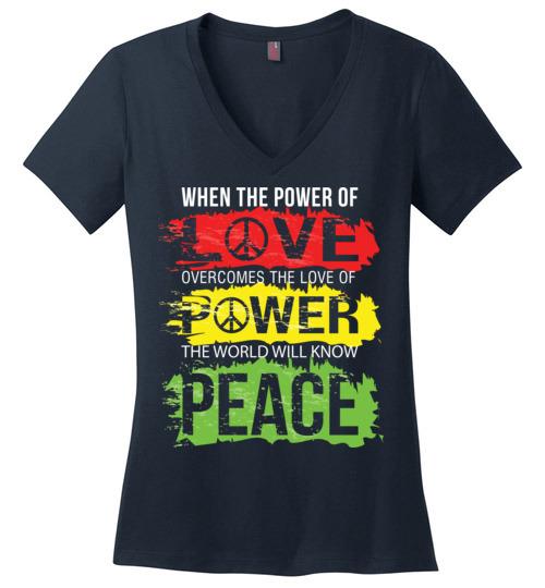The World Will Know Peace Heyjude Shoppe Navy S