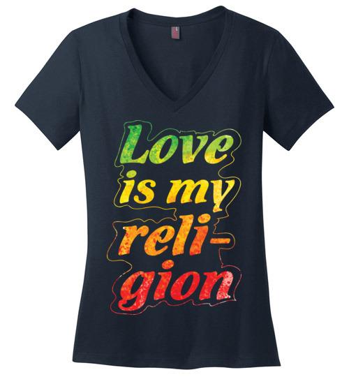 Love Is My Religion Heyjude Shoppe Navy XS