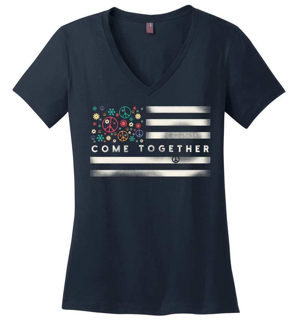 Come Together Holiday Vneck Heyjude Shoppe Navy XS