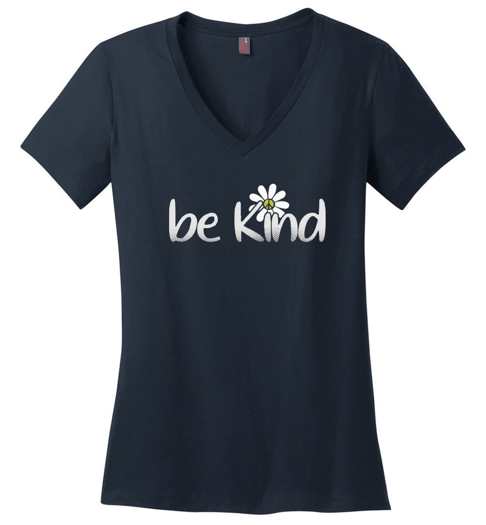 Be Kind Daisy V-neck Heyjude Shoppe Navy XS