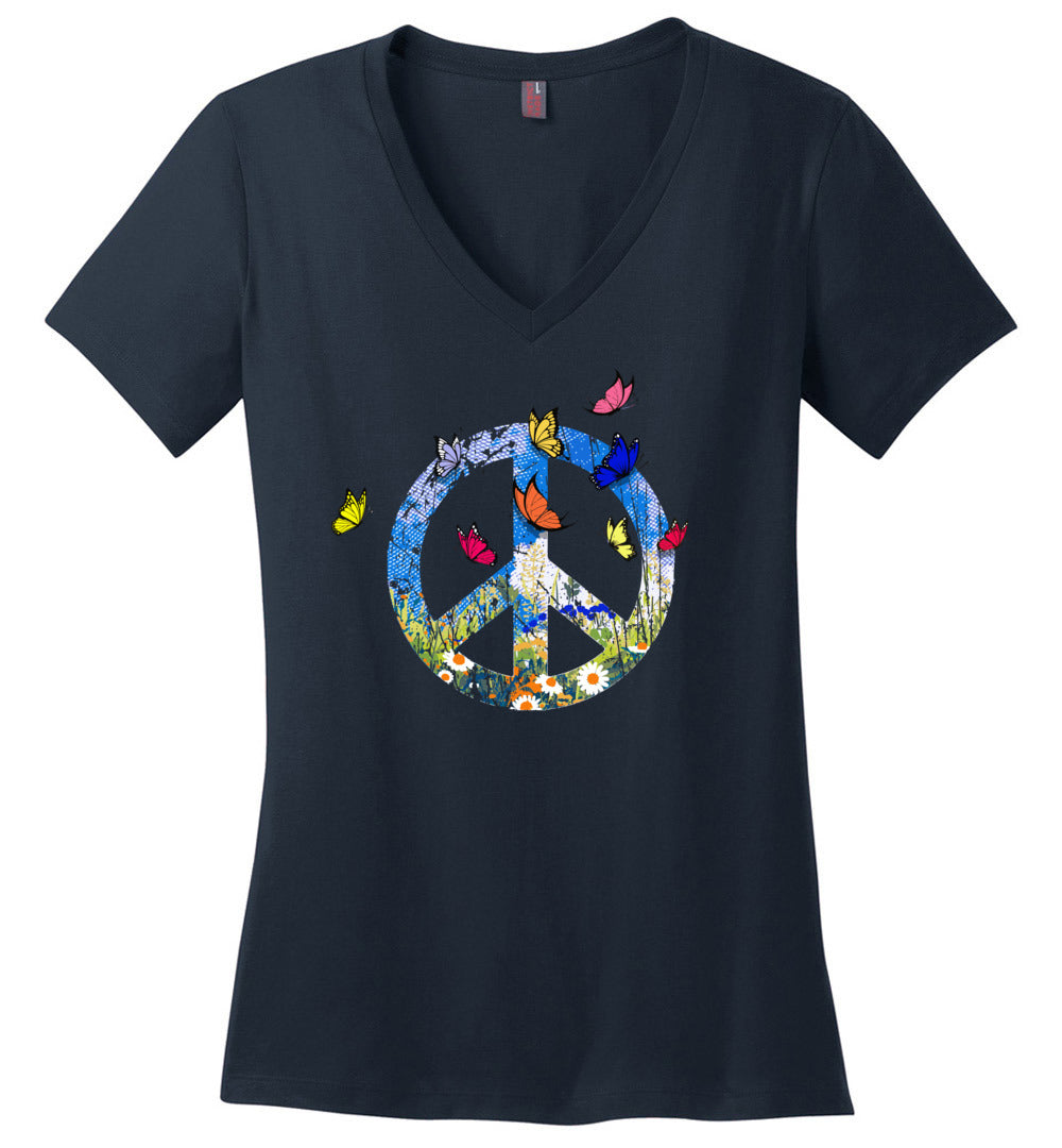 Spring Butterflies V-necks