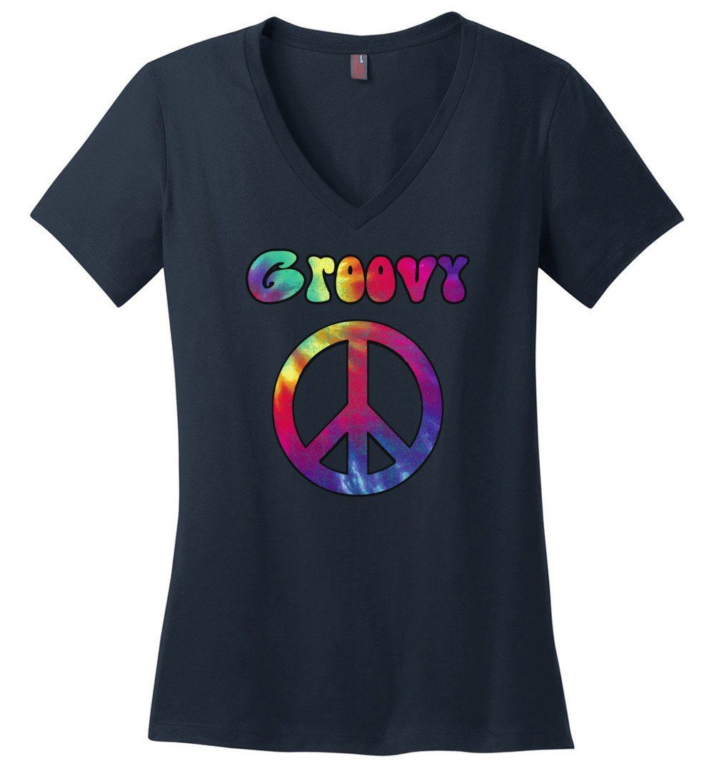 Groovy Vneck Heyjude Shoppe Navy XS