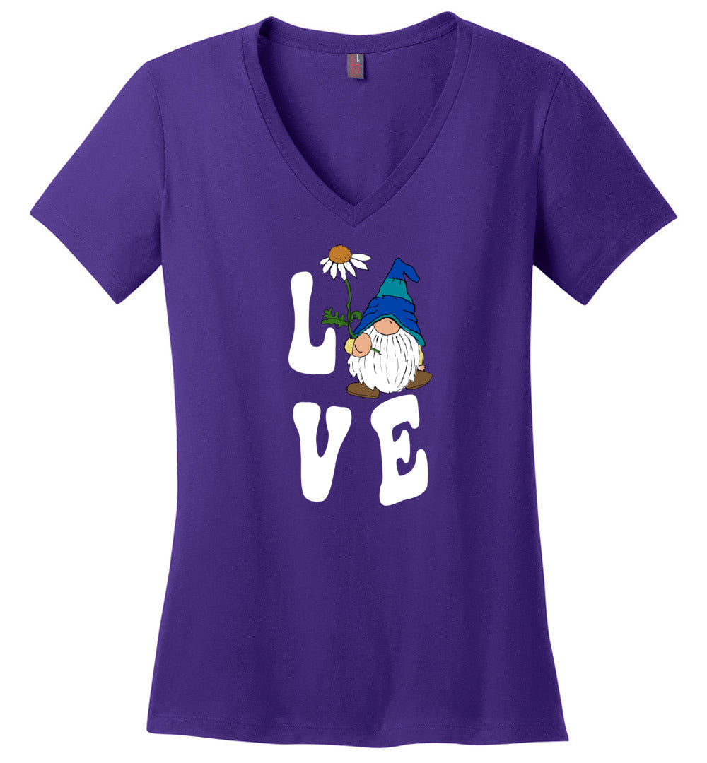 Love Gnomie V-neck