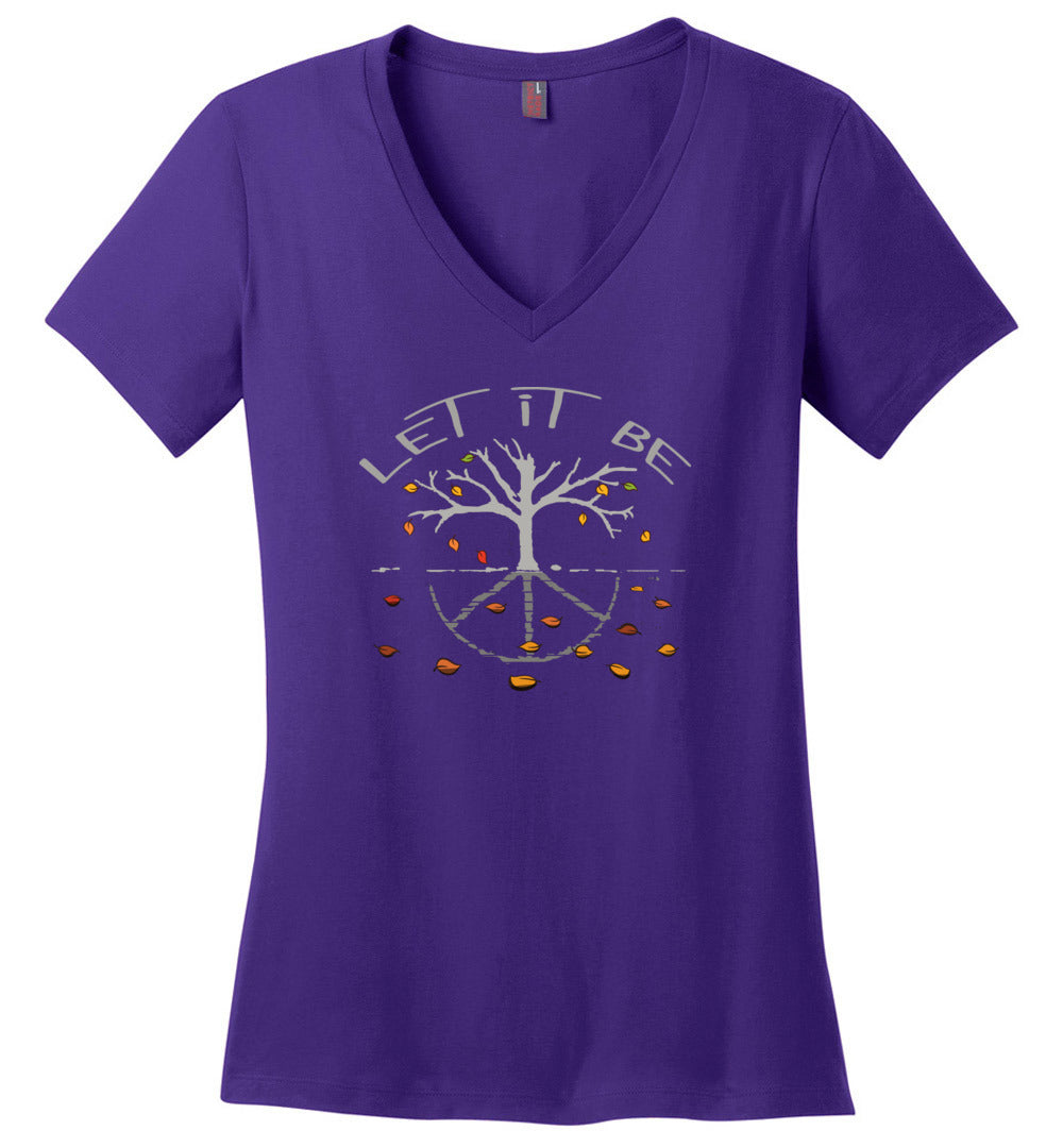 Let It Be Fall V-neck