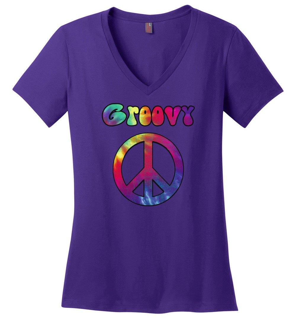 Groovy Vneck Heyjude Shoppe Purple XS