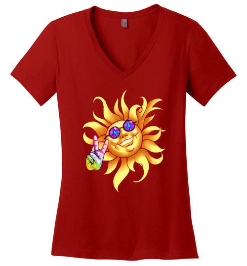 Sun - Peace Out Heyjude Shoppe Red XS