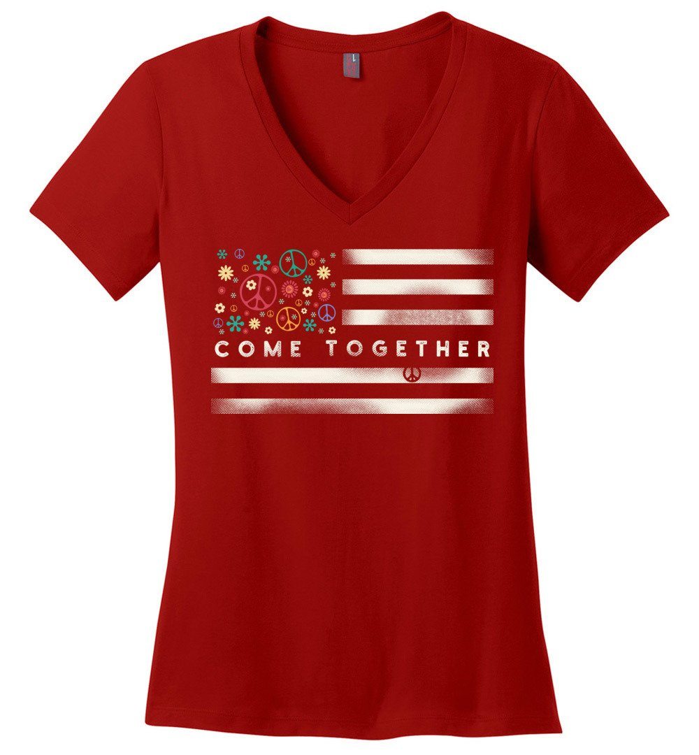 Come Together Holiday Vneck Heyjude Shoppe Red XS