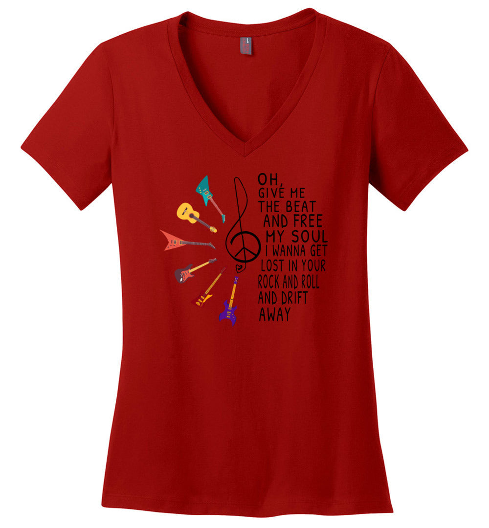 Give me The Beat and Free My Soul V-Neck