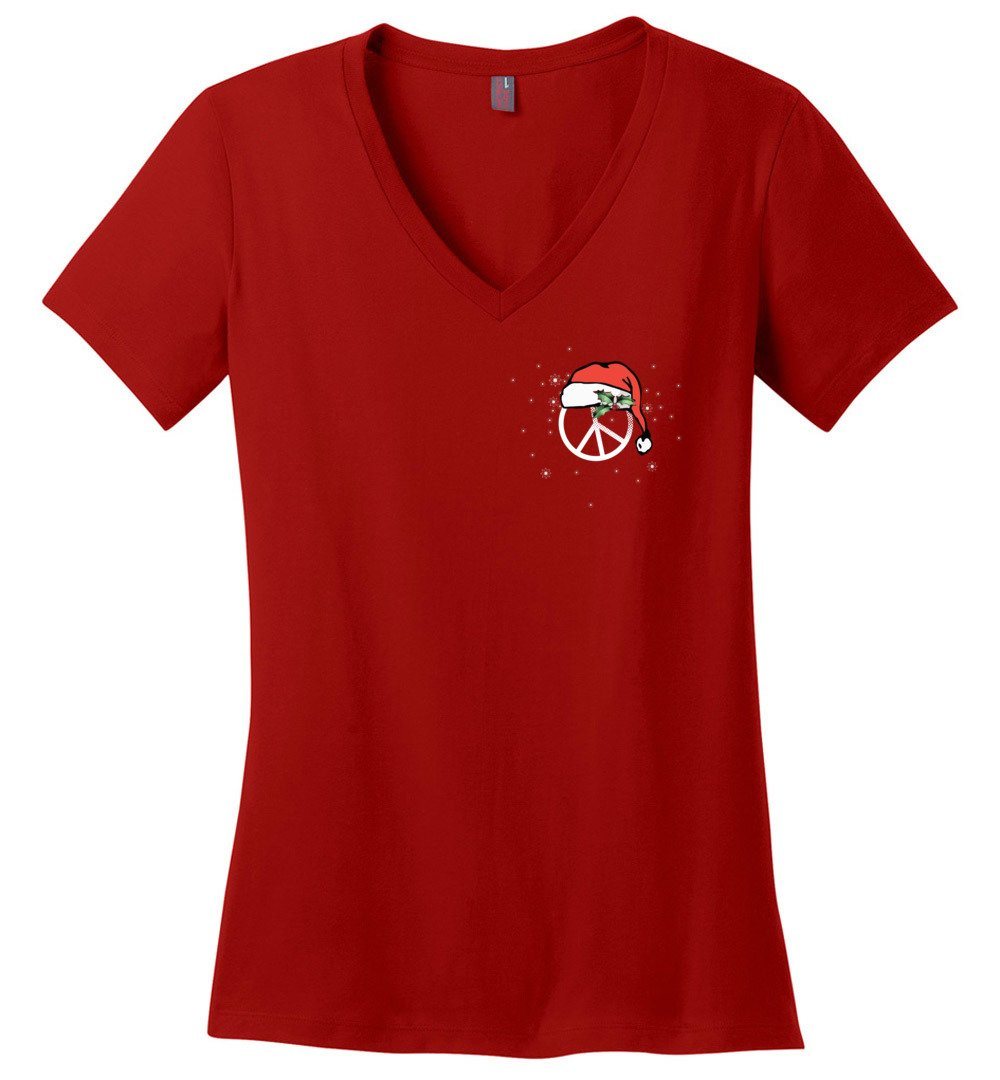2020 Holiday Vneck Heyjude Shoppe Red XS