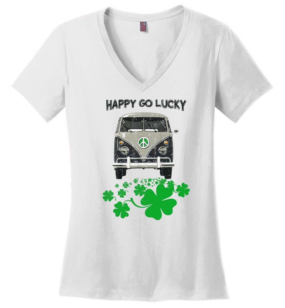 Hippie Van - Happy Go Lucky Vneck Heyjude Shoppe