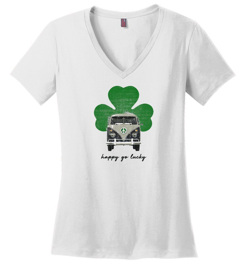 Hippie Van - Happy Go Lucky Vneck Heyjude Shoppe