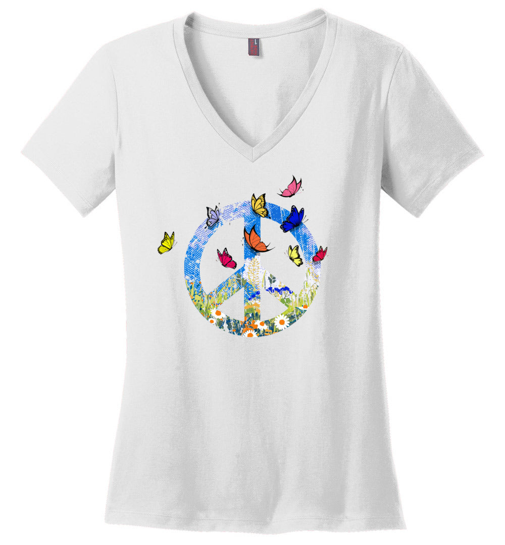 Spring Butterflies V-necks