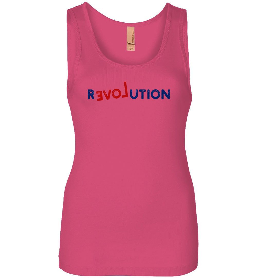 R-Love-Ution Tank Heyjude Shoppe Women's Tank Hot Pink S
