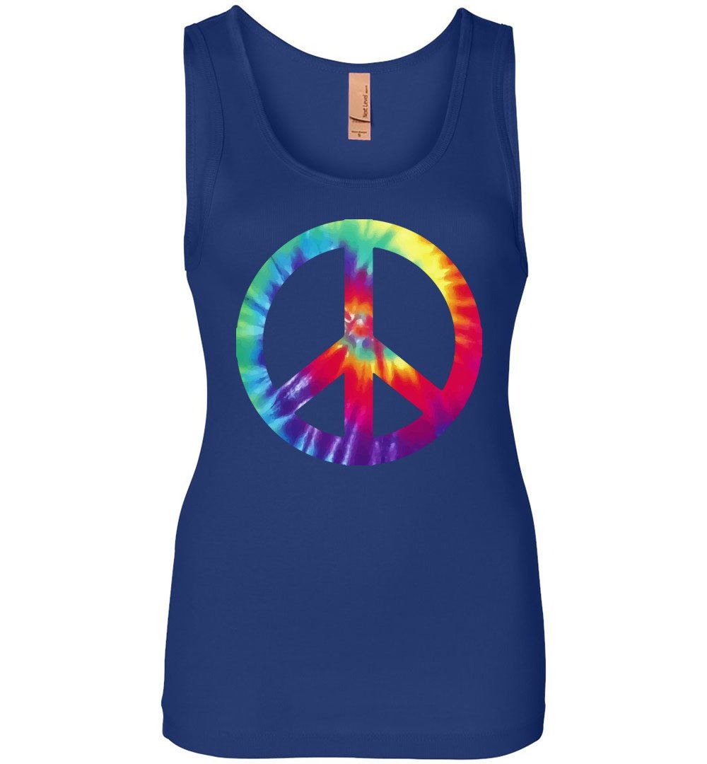 Tie Dye Peace Sign Tank Heyjude Shoppe