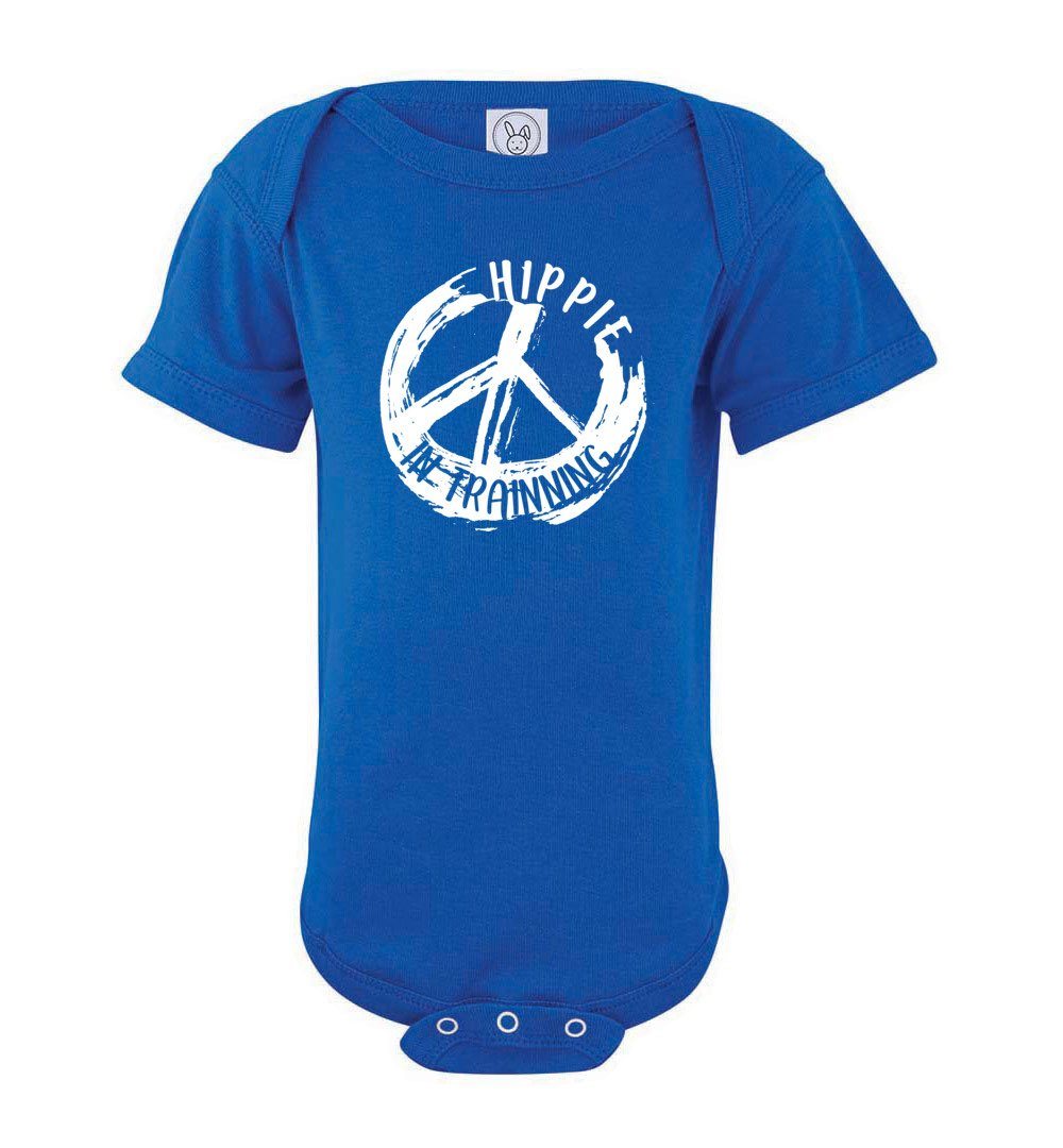 Hippie In Trainning - Infant Bodysuits Heyjude Shoppe Onesie Royal NB