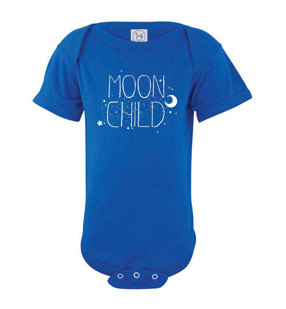 Moon Child - Infant Bodysuits Heyjude Shoppe Onesie Royal NB