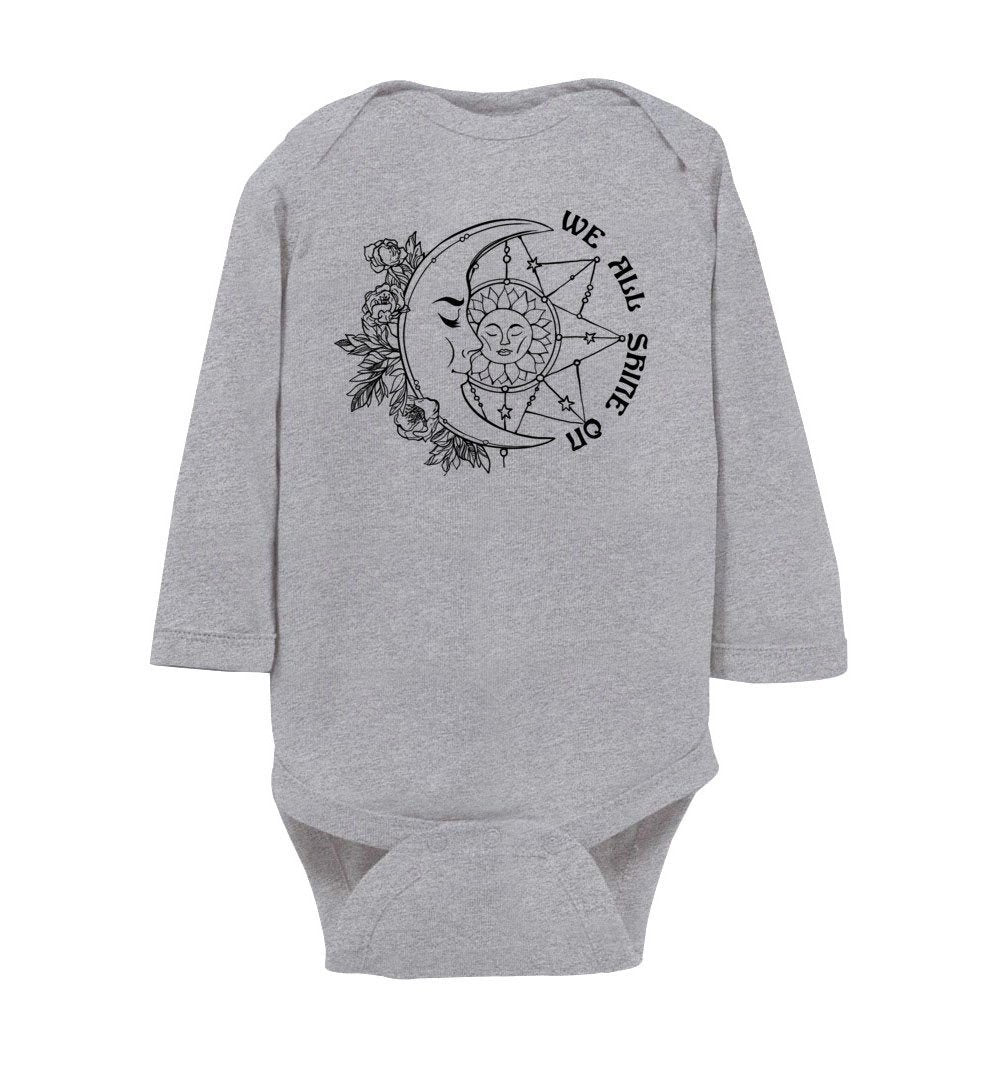 We All Shine On - Infant Bodysuits Heyjude Shoppe Heather NB