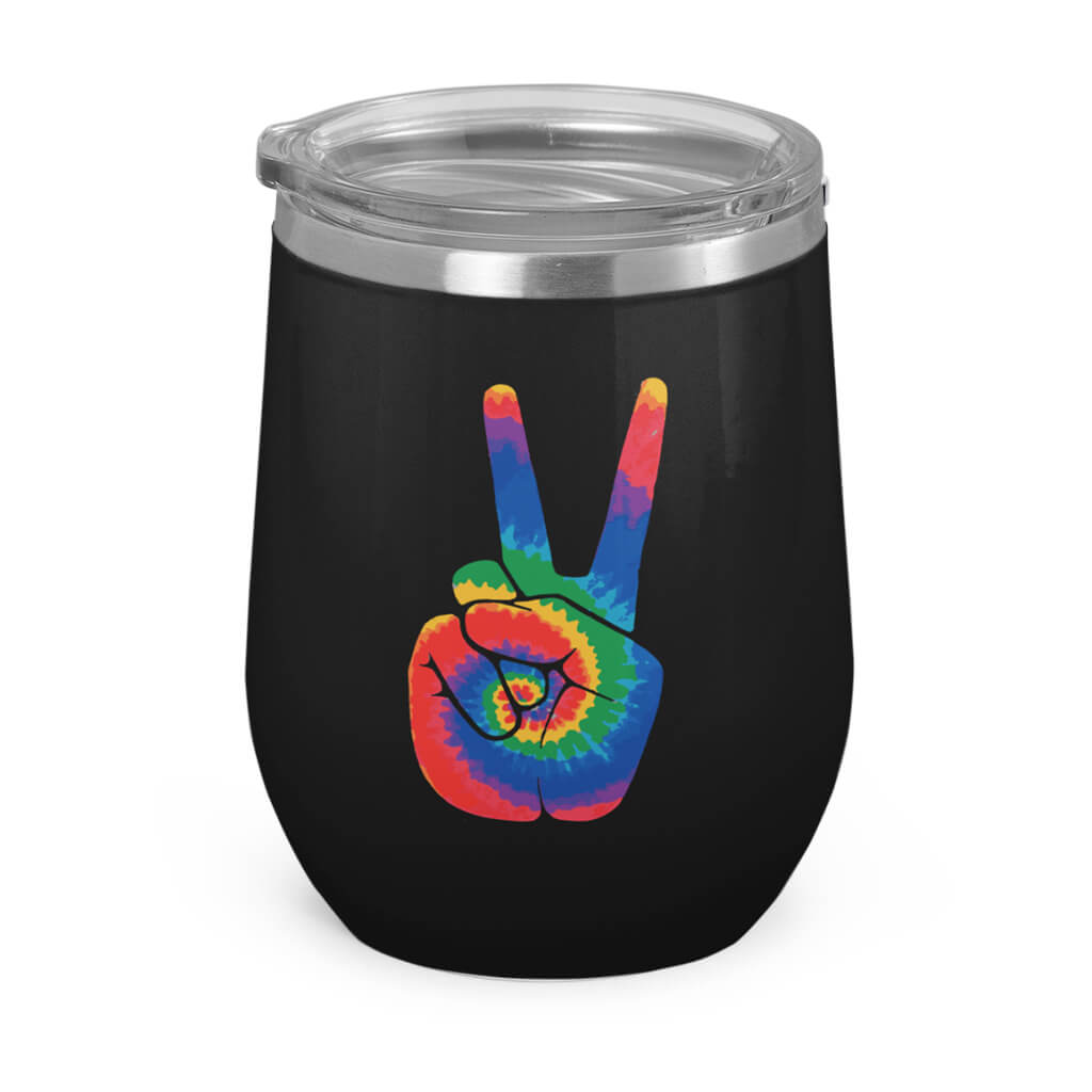 Peace Hand- Wine Tumbler