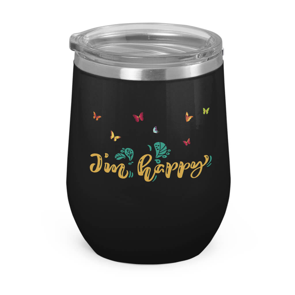 I'm Happy- Wine Tumbler