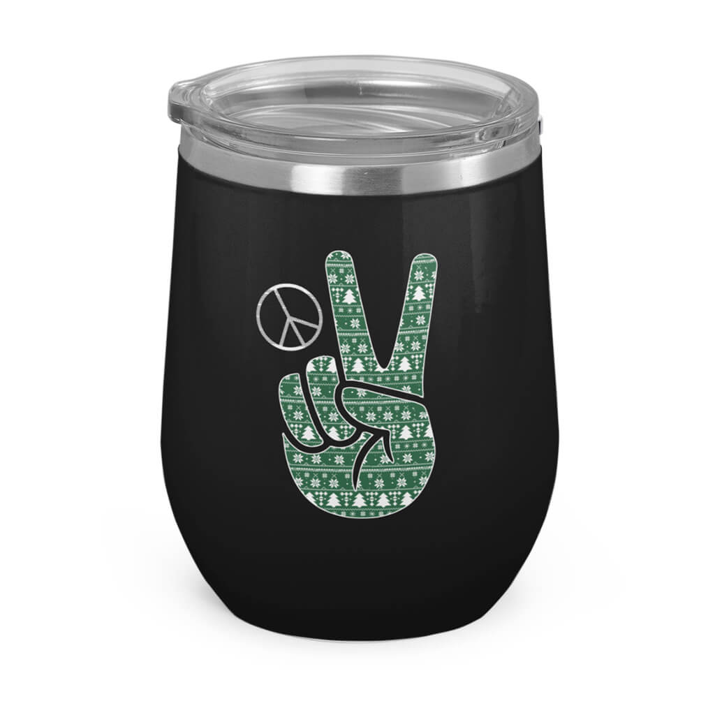 Peace Hand- Wine Tumbler