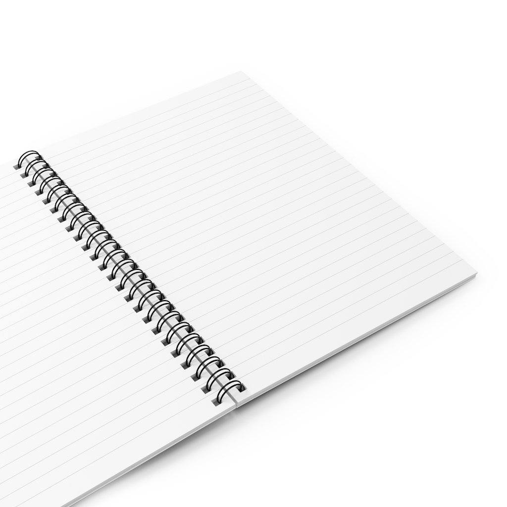 Peace & Love Spiral Notebook - Ruled Line Paper products Printify