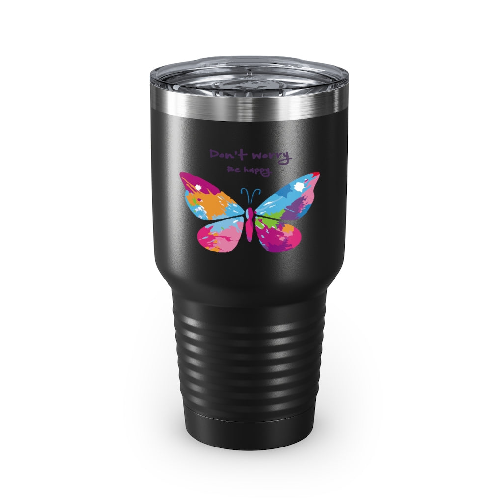 Be Happy- Tumbler, 30oz
