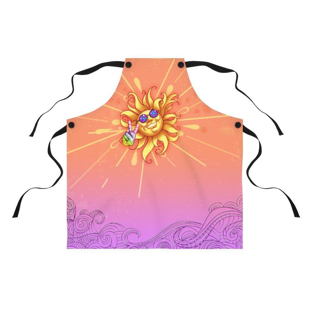 Peace Out - Sun - Apron Accessories Printify