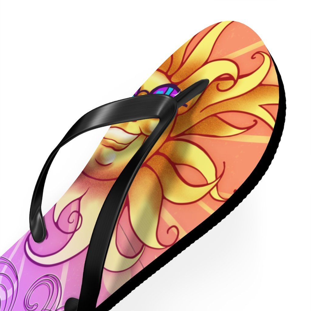 Sun - Peace Out - Unisex Flip Flops Shoes Printify