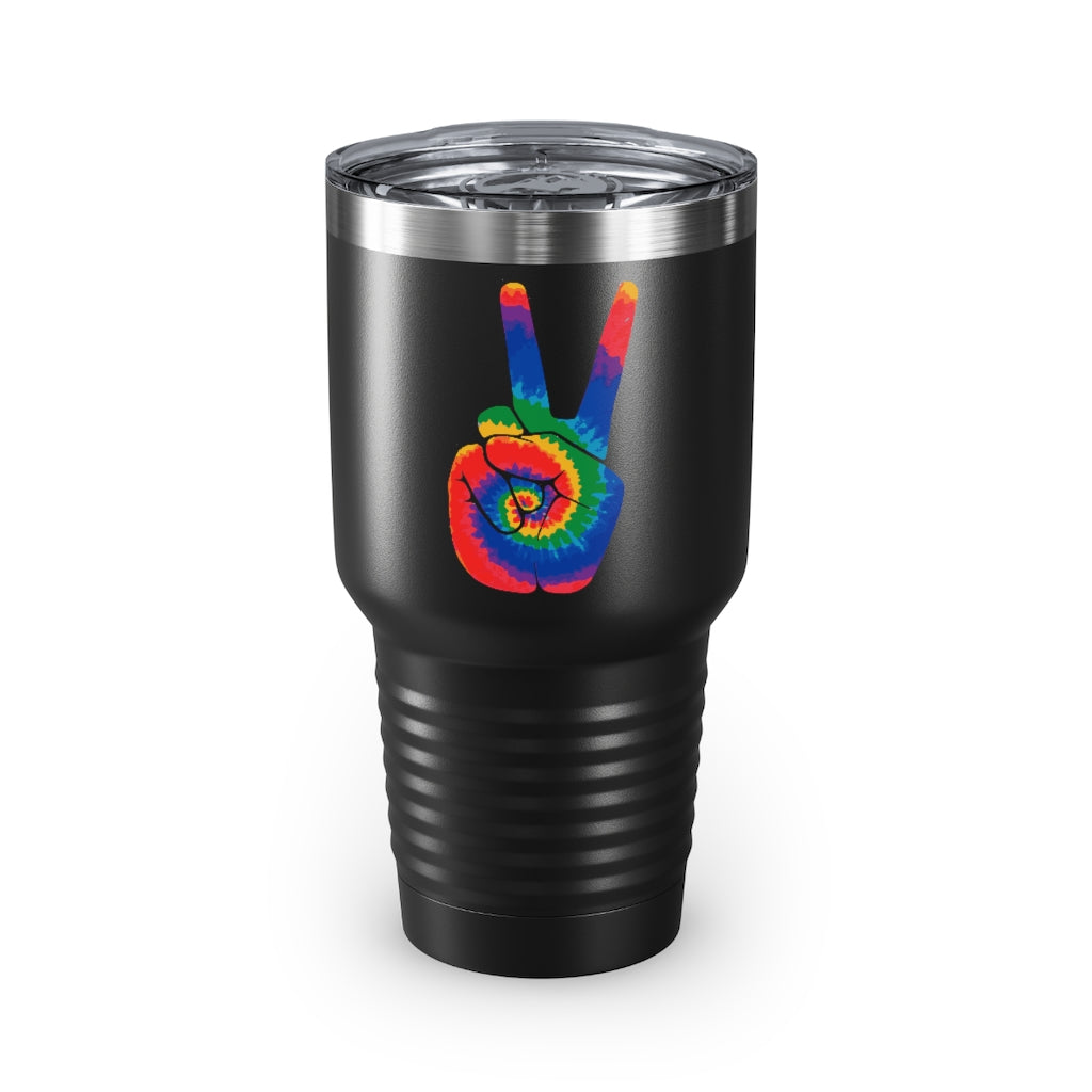 Tie Dye Peace Sign- Tumbler, 30oz