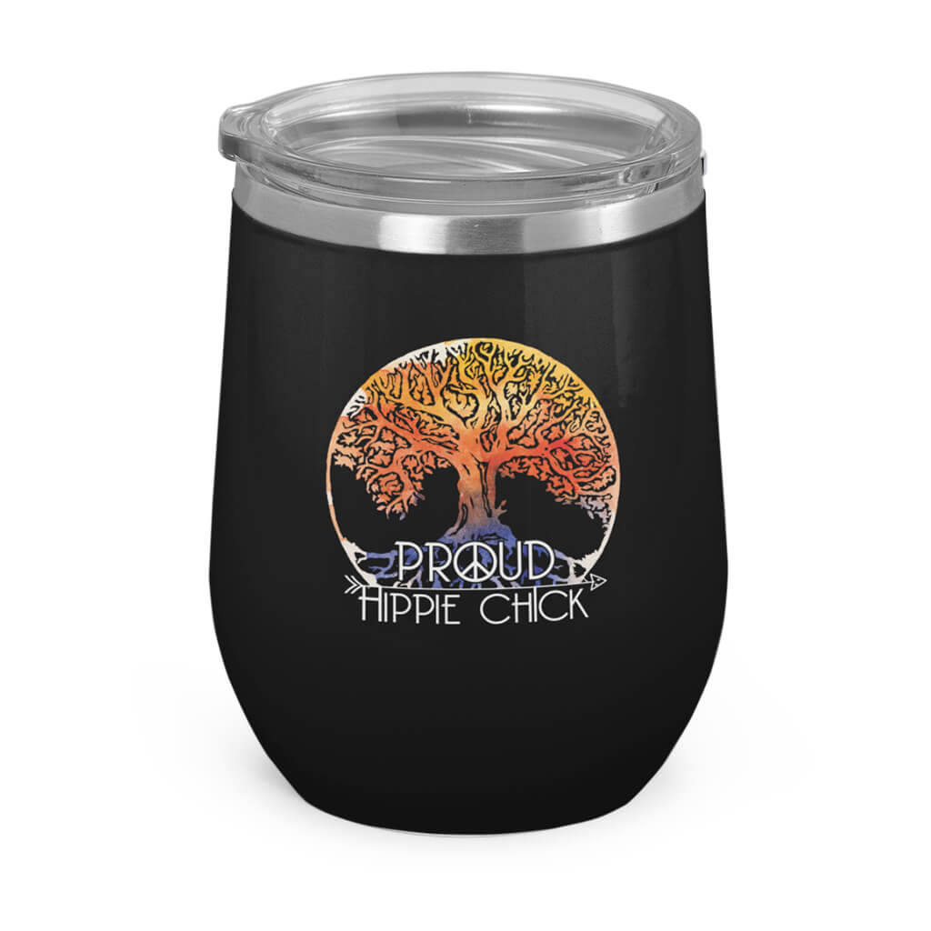 Proud Hippie Chick- Wine Tumbler