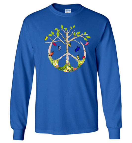 Spring Peace Tree Long Sleeve T-Shirt