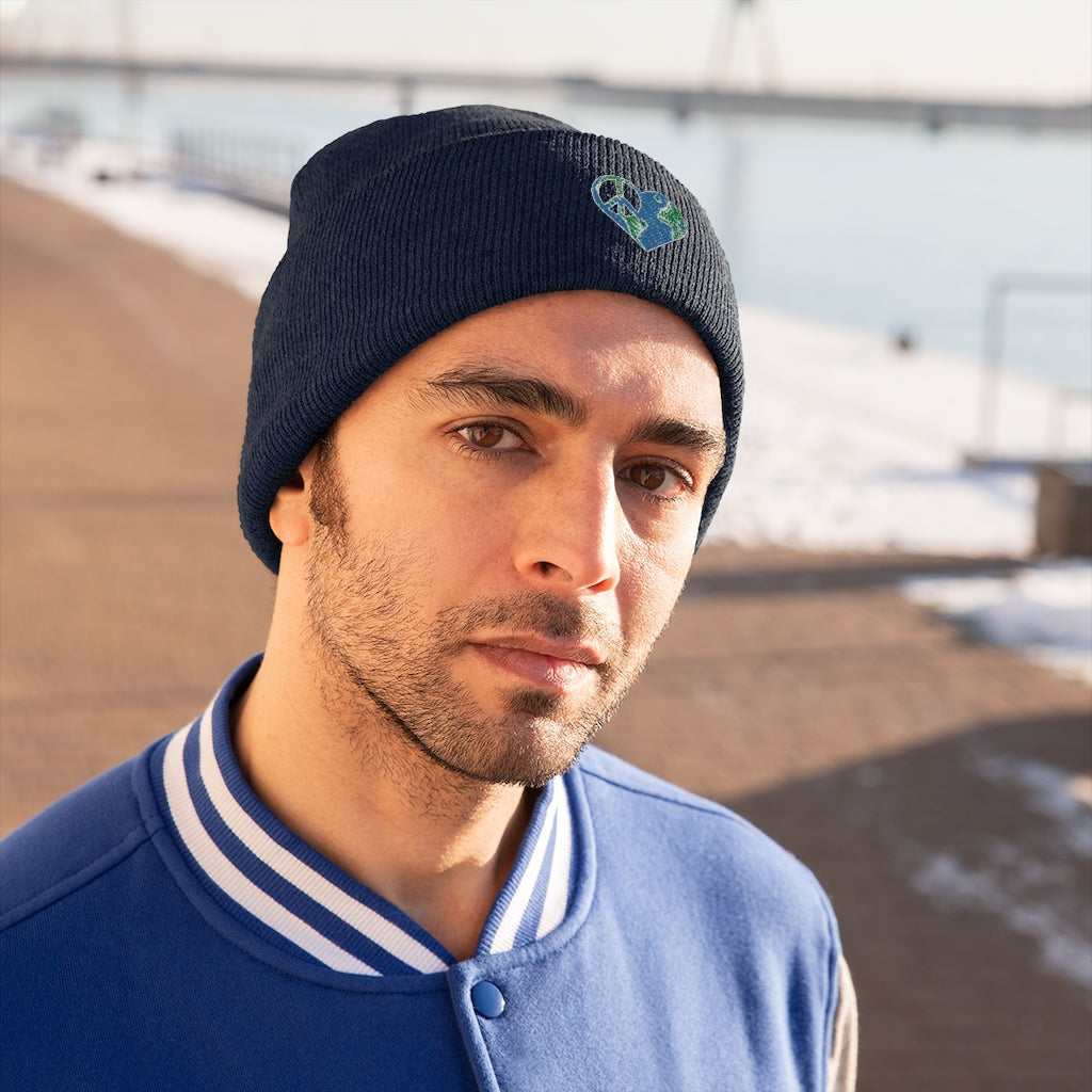 I heart peace- Knit Beanie