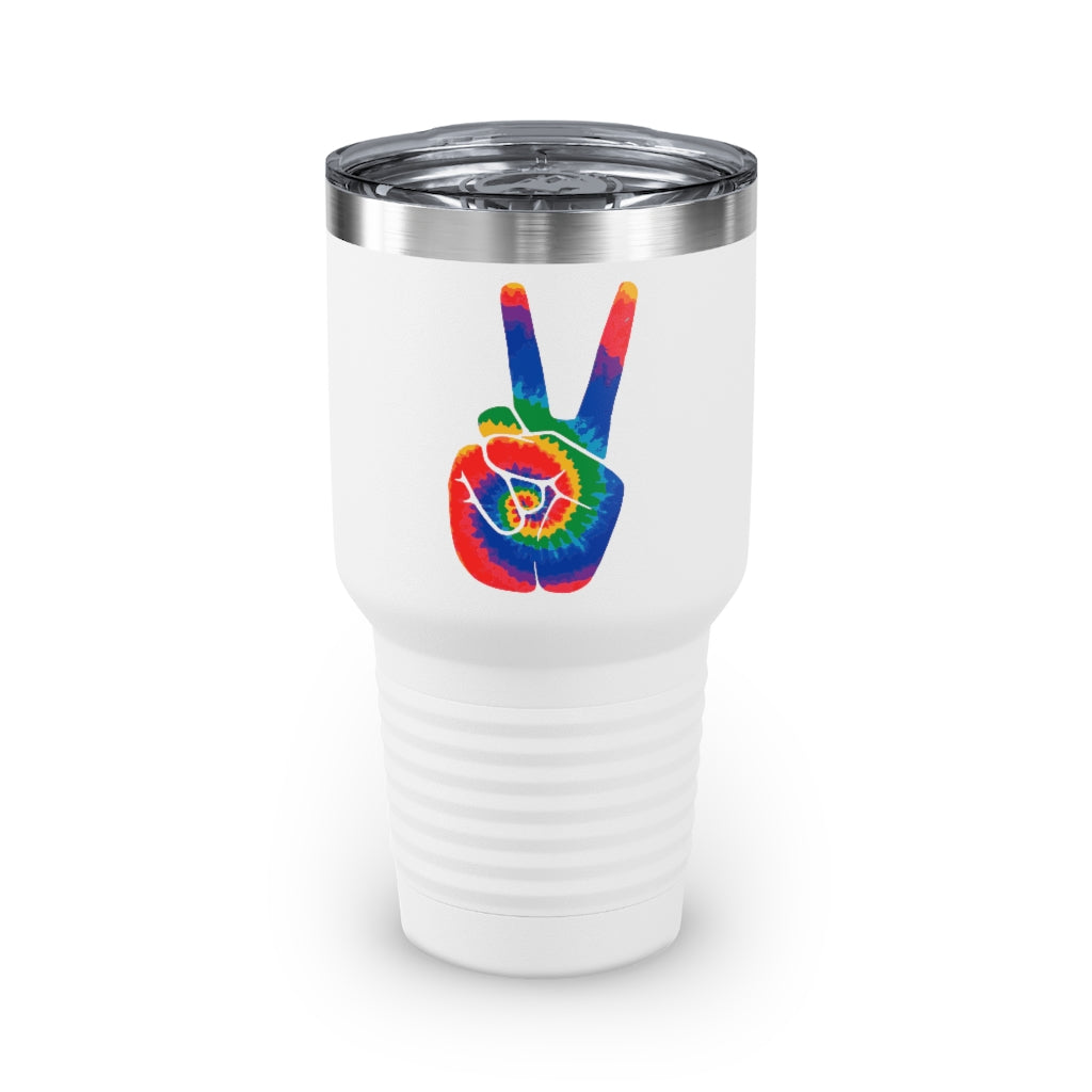 Tie Dye Peace Sign- Tumbler, 30oz