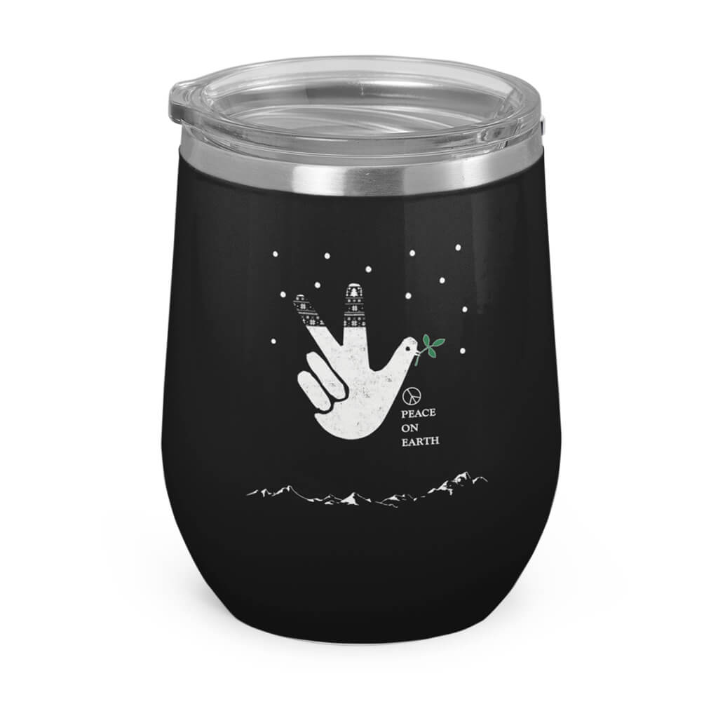 Peace On Earth- Wine Tumbler