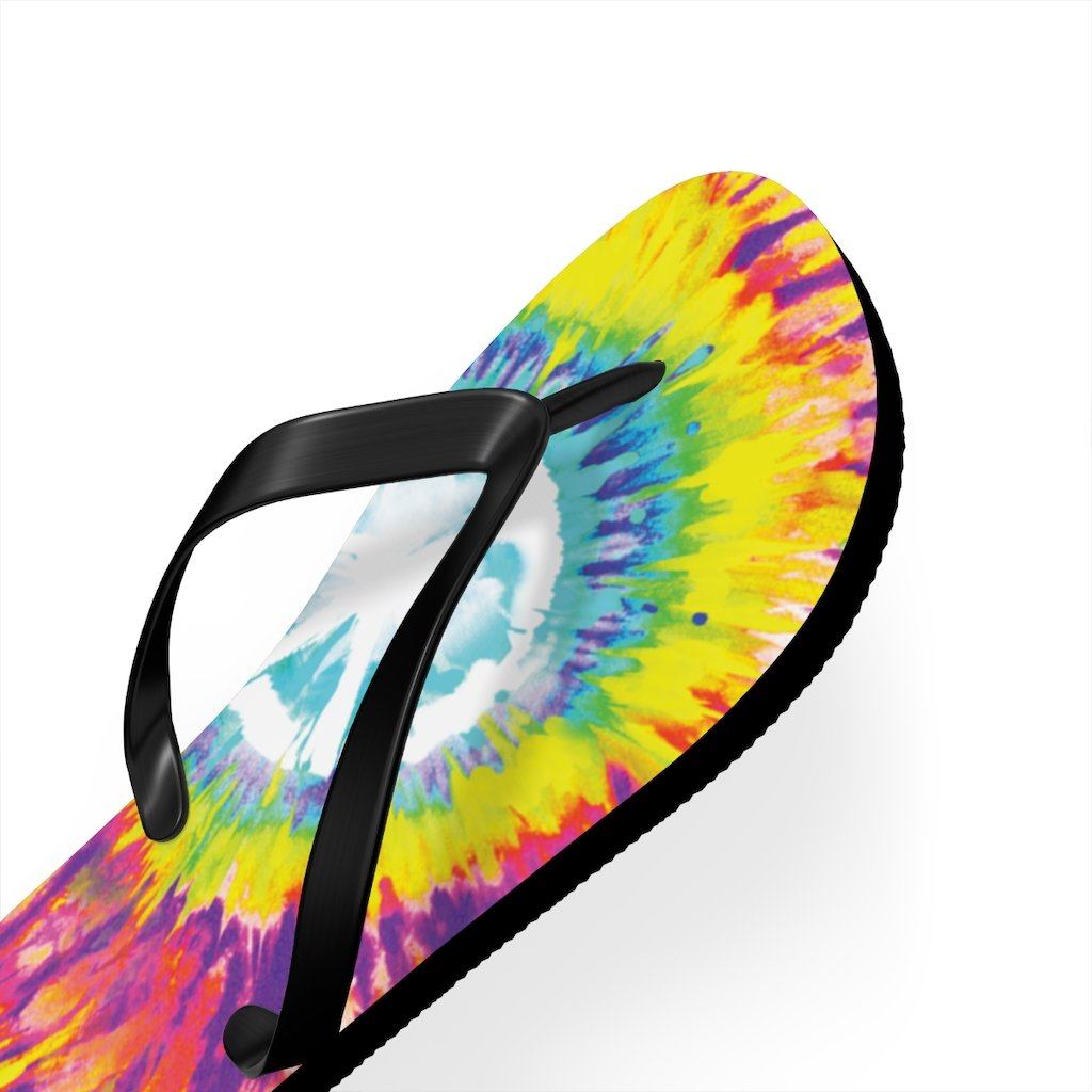 Tie Dye Unisex Flip-Flops Shoes Printify
